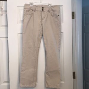 CAbi - size 8 - VGUC off white/cream jeans